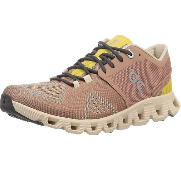 On Running Cloud‎ X Running Shoes Womens Tan Sand Yellow Womens 11 UK 9 EU 43 - Picture 1 of 12